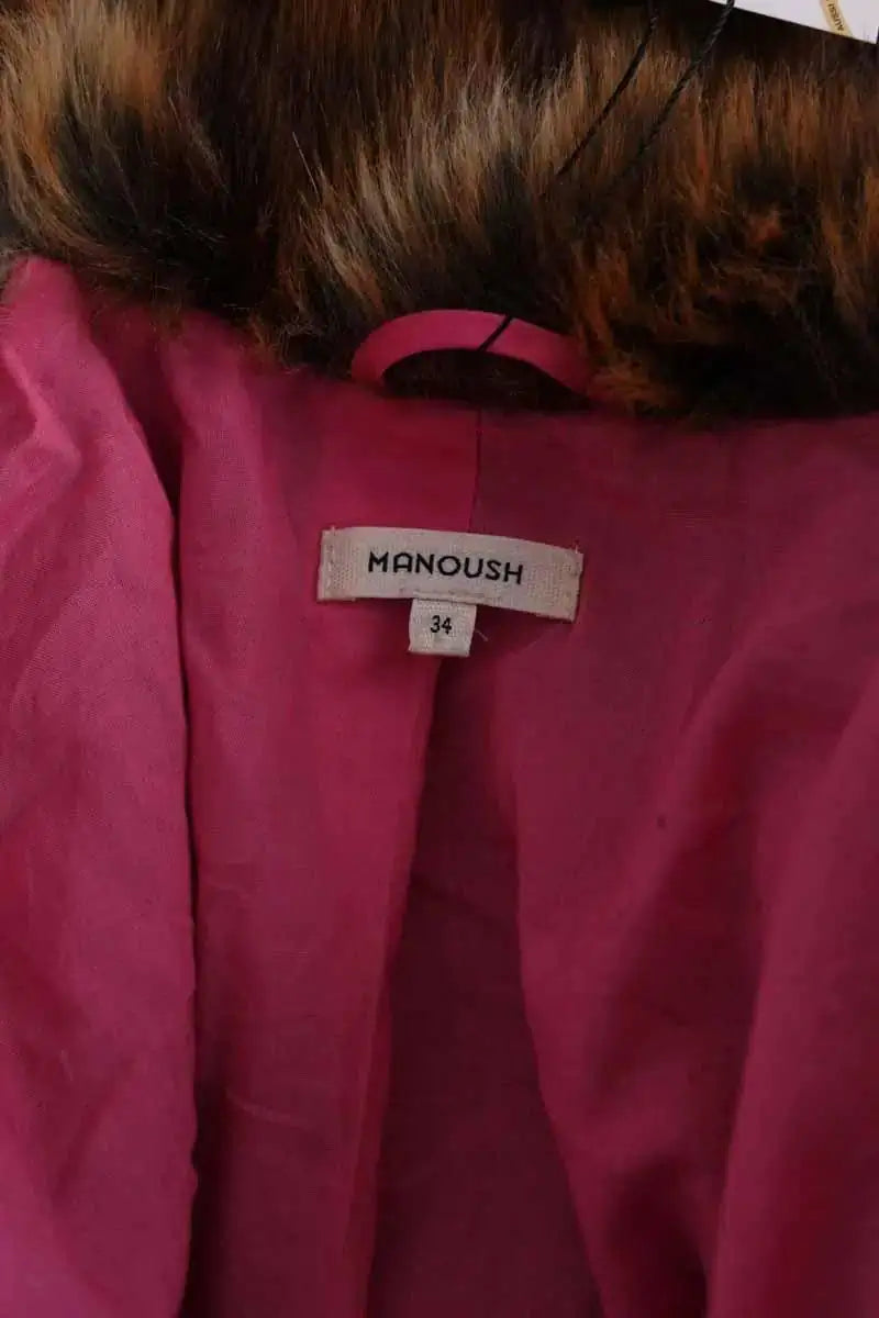 Manteau Manoush Marron en Fausse fourrure