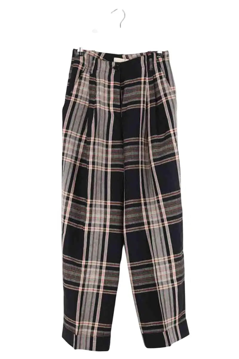 Pantalon Momoni Noir en Lin, taille M - Seconde Main