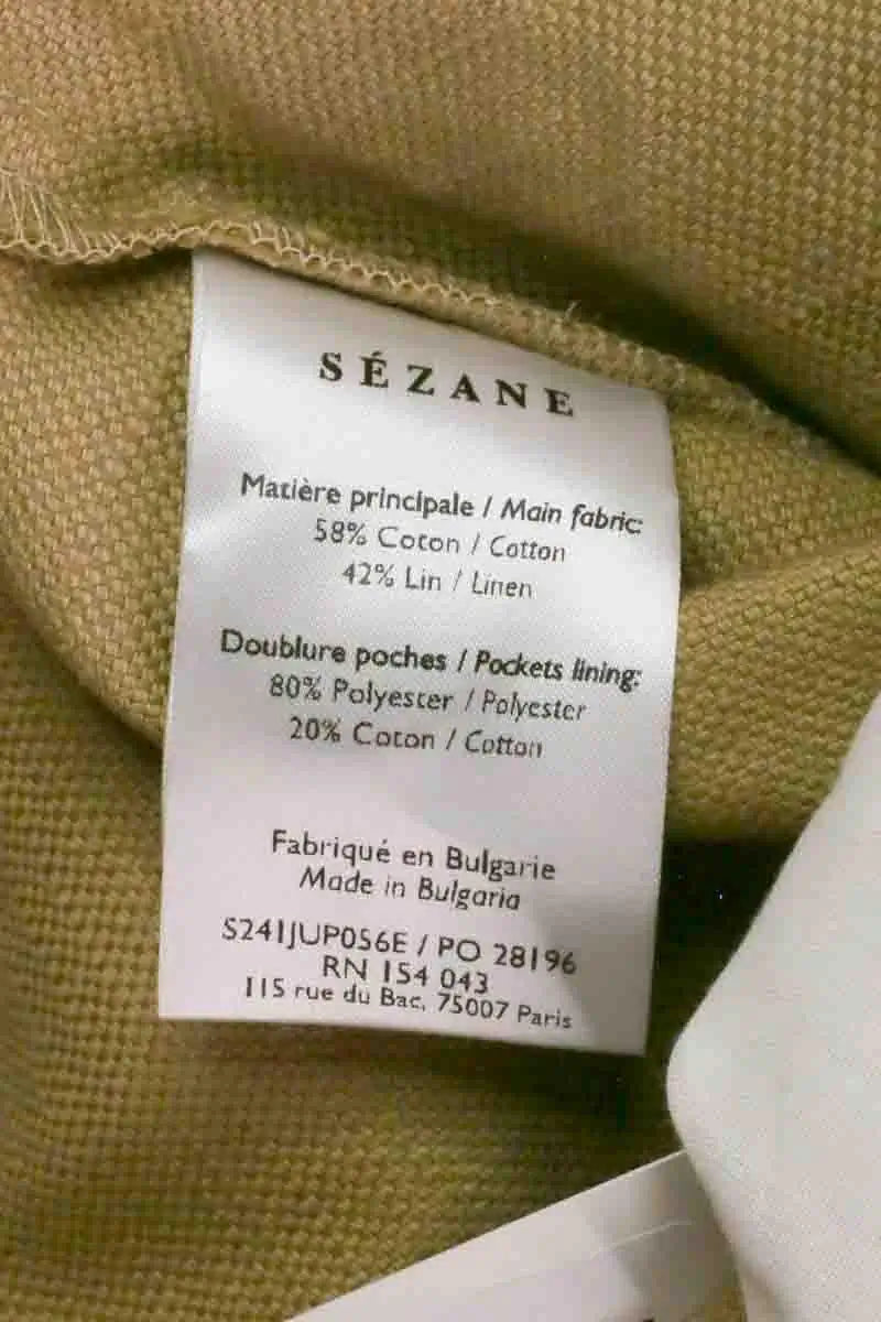 Jupe Sézane Camel en Coton