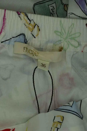 Jupe Maje Blanc en Coton