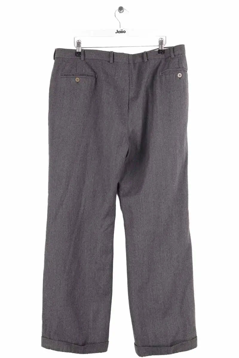 Pantalon droit Burberry Gris en Laine