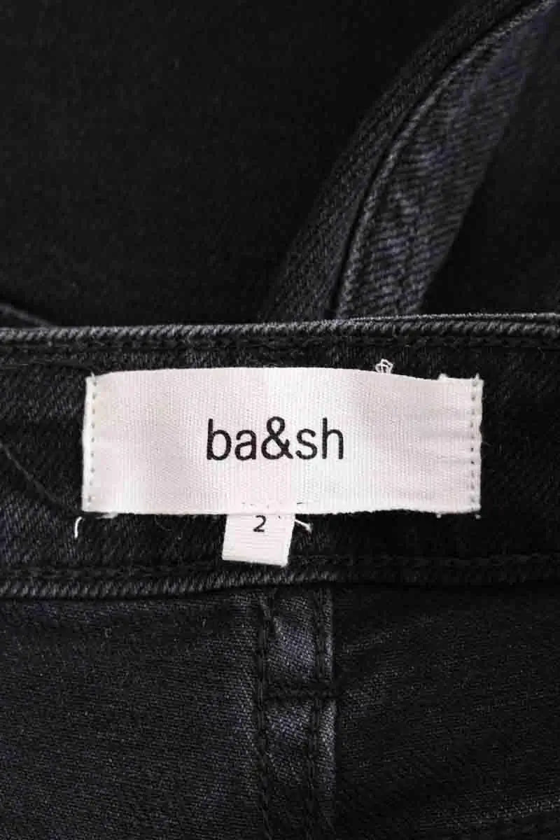 Jean droit Ba&Sh Noir en Coton