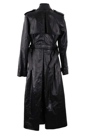 Manteau Dior Noir en Cuir