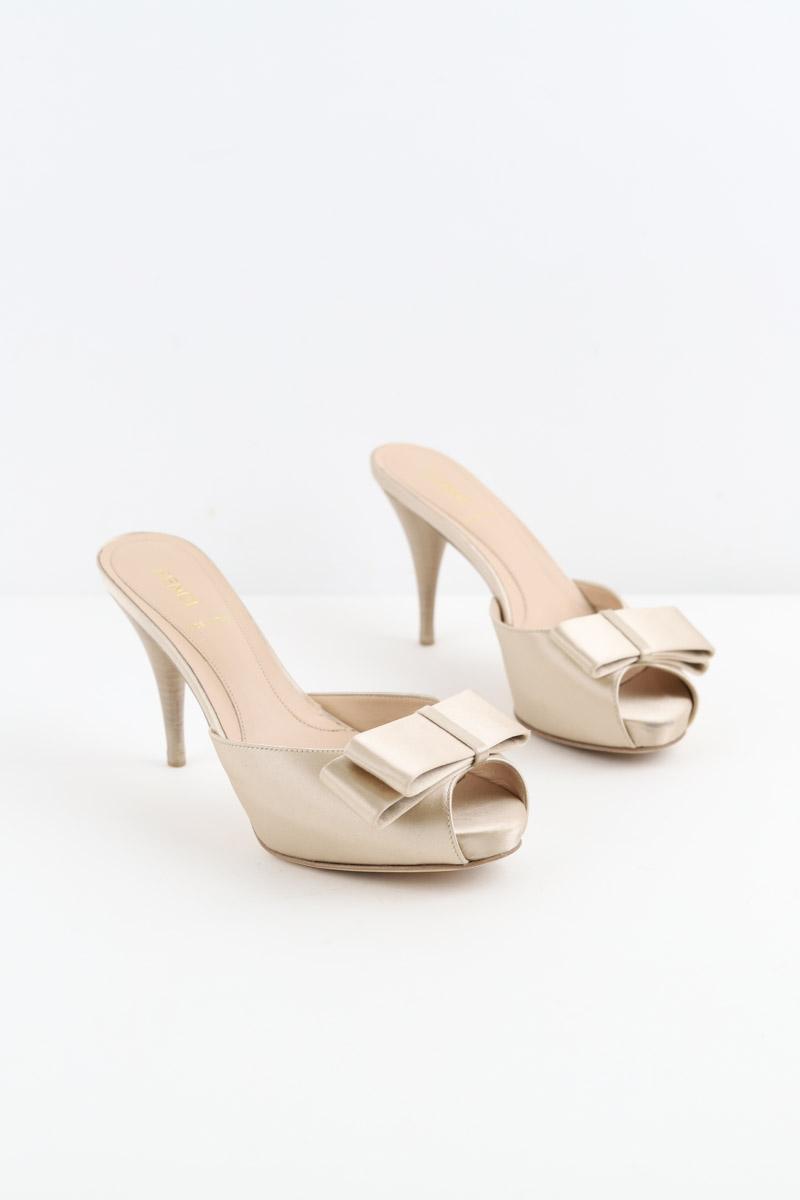 Talons Fendi  Beige