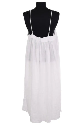 Robe American Vintage Blanc en Lin