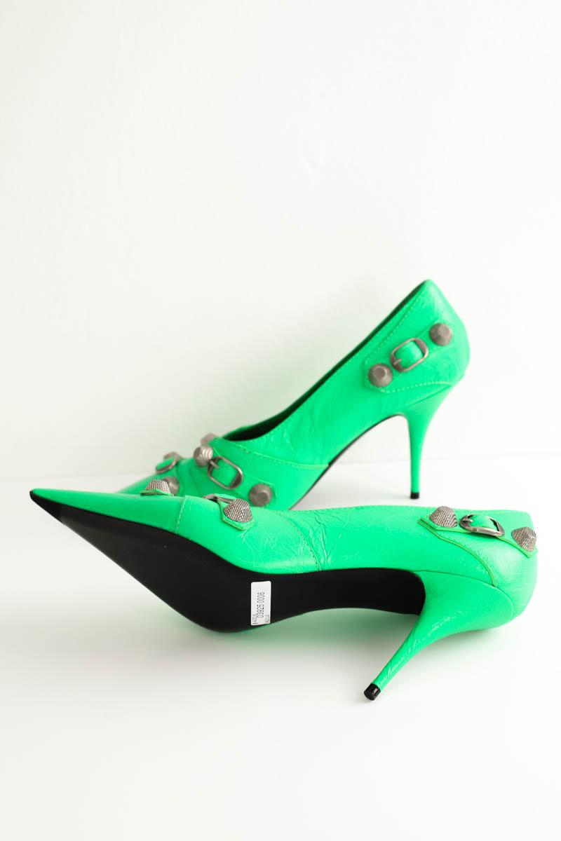 Talons Balenciaga Cagole Vert