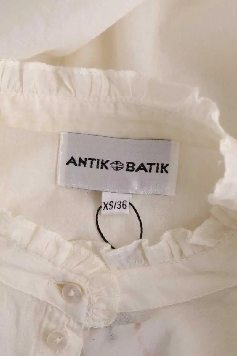 Chemise Antik Batik Beige en Coton