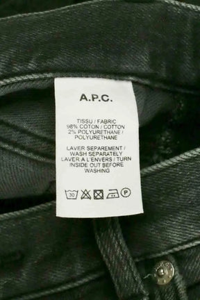 Jean droit APC Gris en Coton