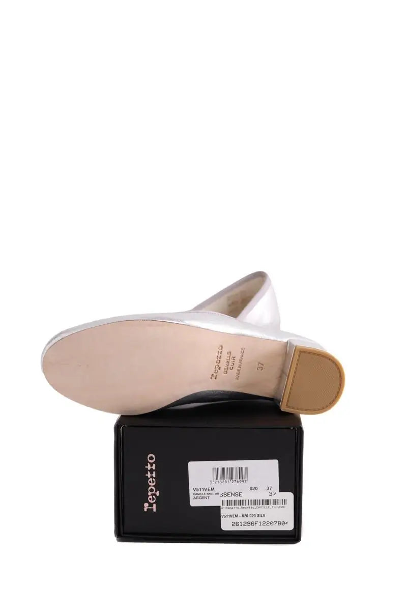 Talons Repetto Argent en Cuir