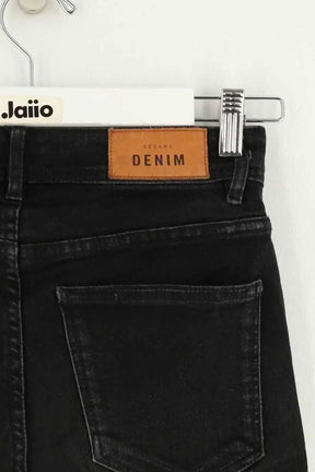 Jean slim Sézane Noir en Coton