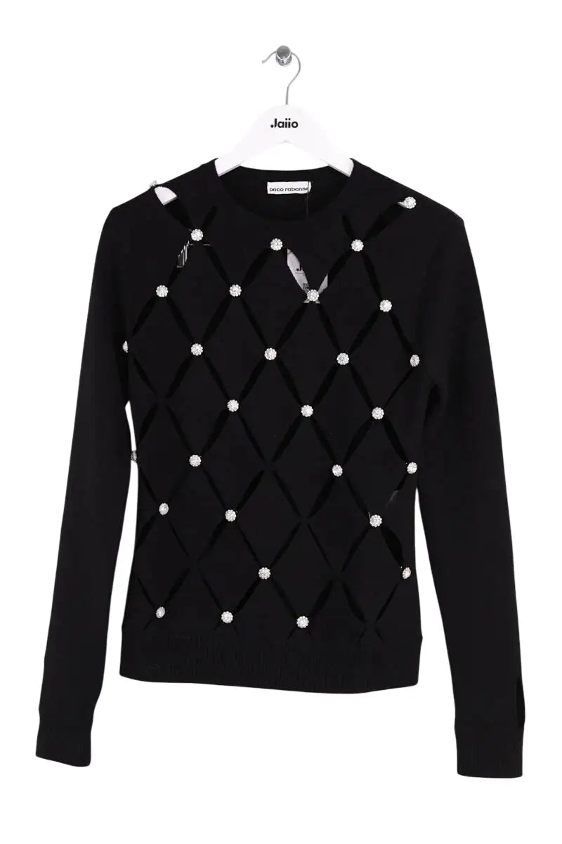 Pull Paco Rabanne Noir en Laine, taille S - Seconde Main