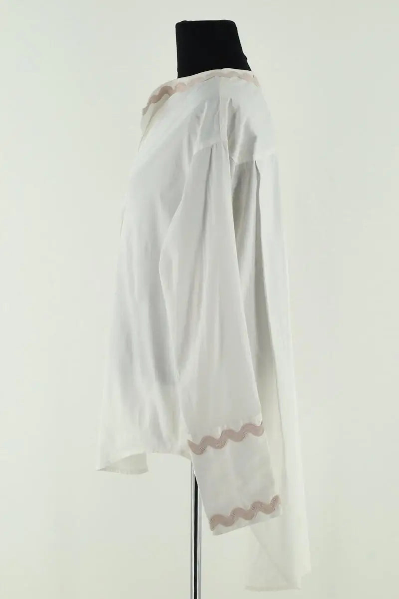 Blouse Laurence Bras Beige en Coton