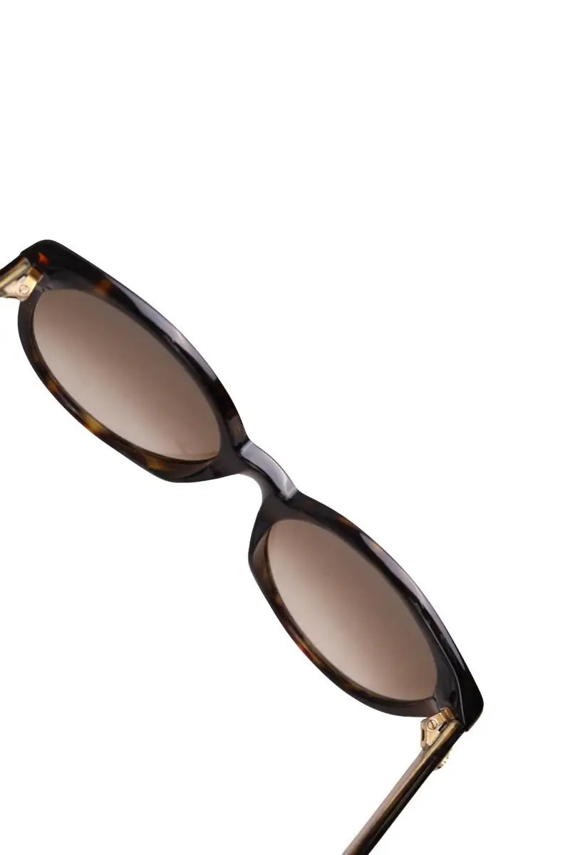 Lunettes de soleil Gucci Marron en Plastique