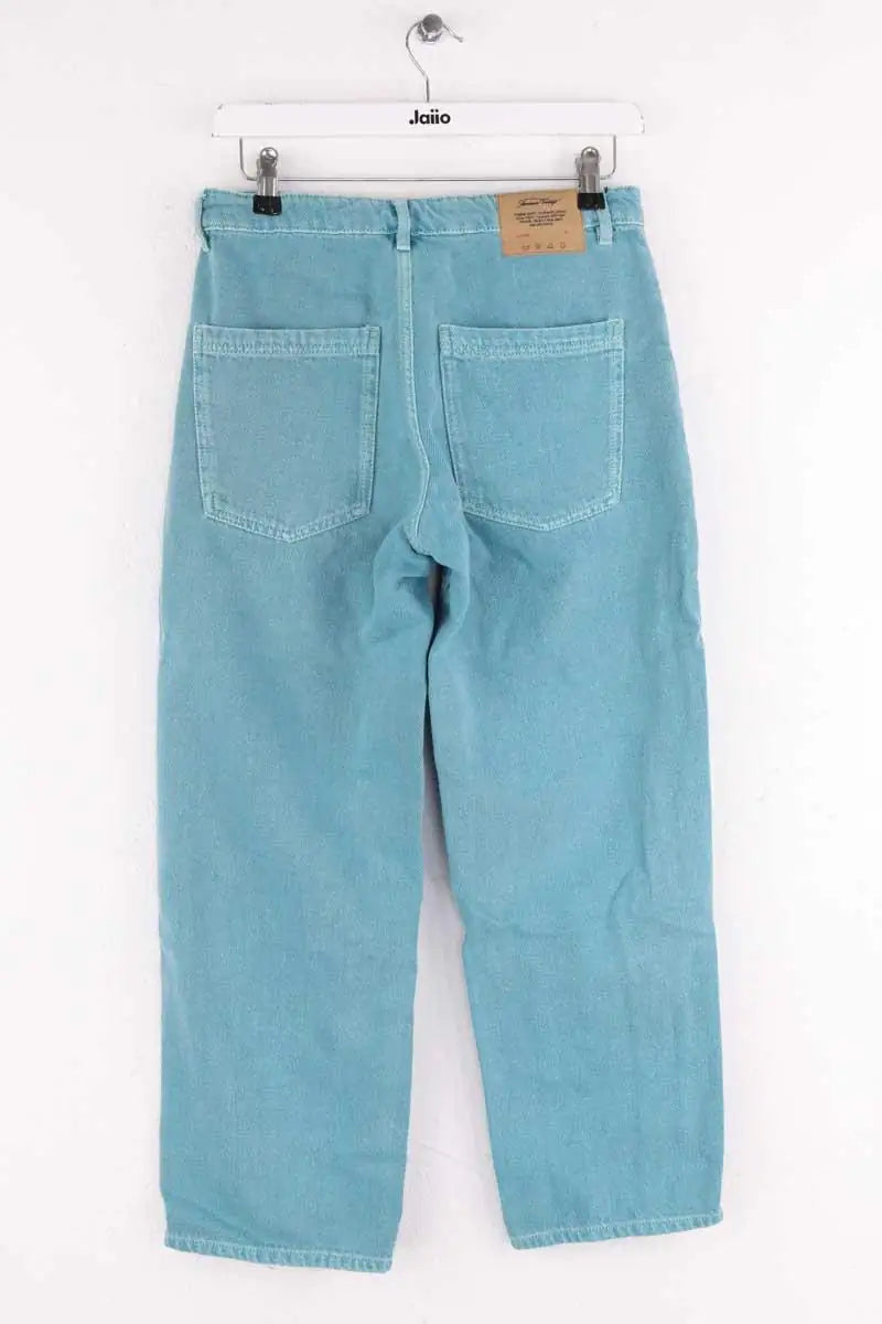 Jean droit American Vintage Bleu en Coton