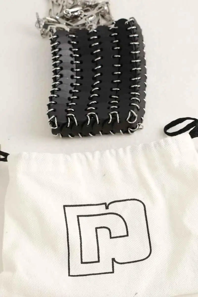 Mini Pochette Paco Rabanne  Noir