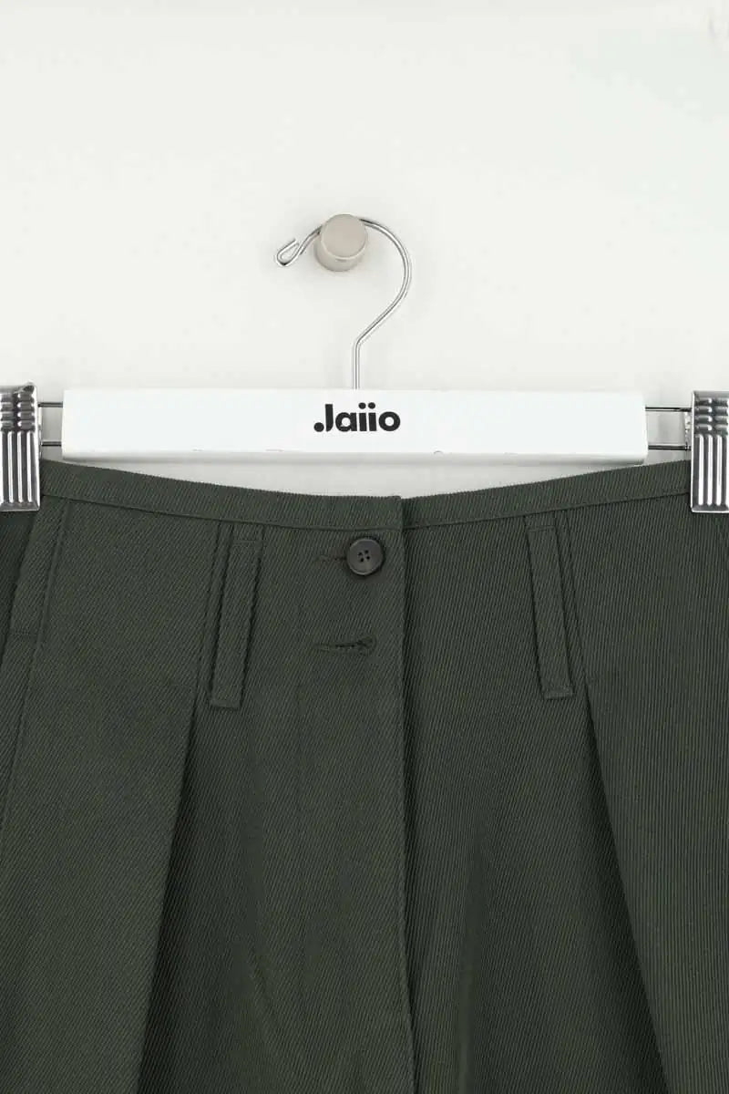 Mini short Max Mara Kaki en Synthétique