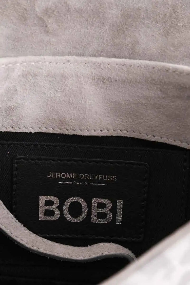 Sac à bandoulière BOBI S Jérôme Dreyfuss Gris en Cuir
