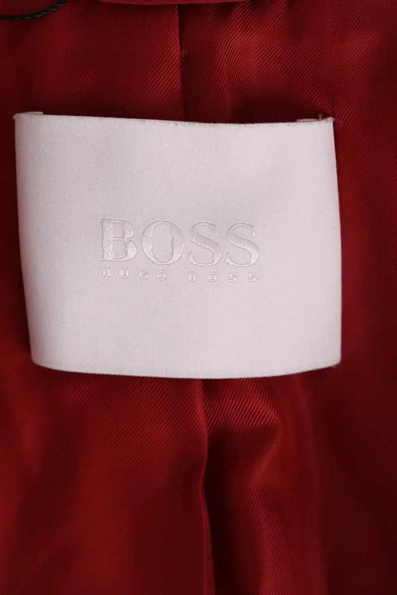 Manteau long Boss Rouge en Laine