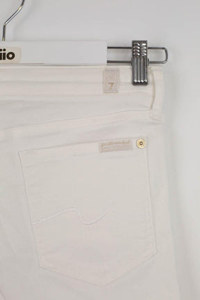 Jean 7 For All Mankind  Blanc