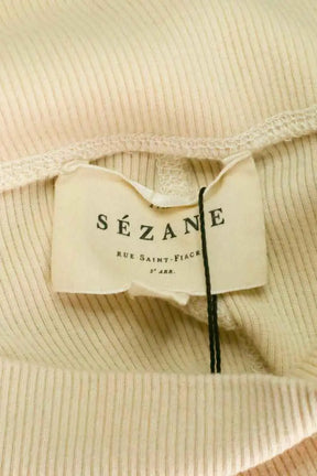 Legging Sézane Beige en Coton
