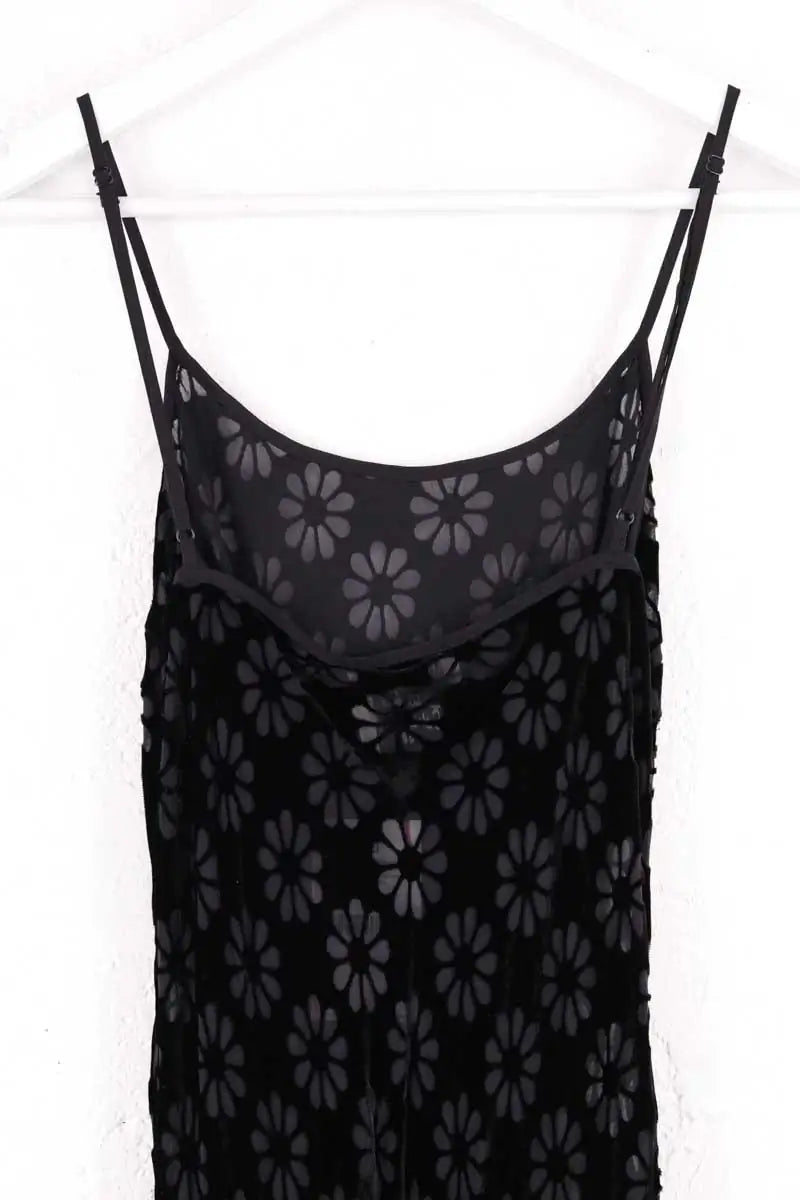 Robe Réalisation Noir en Synthétique