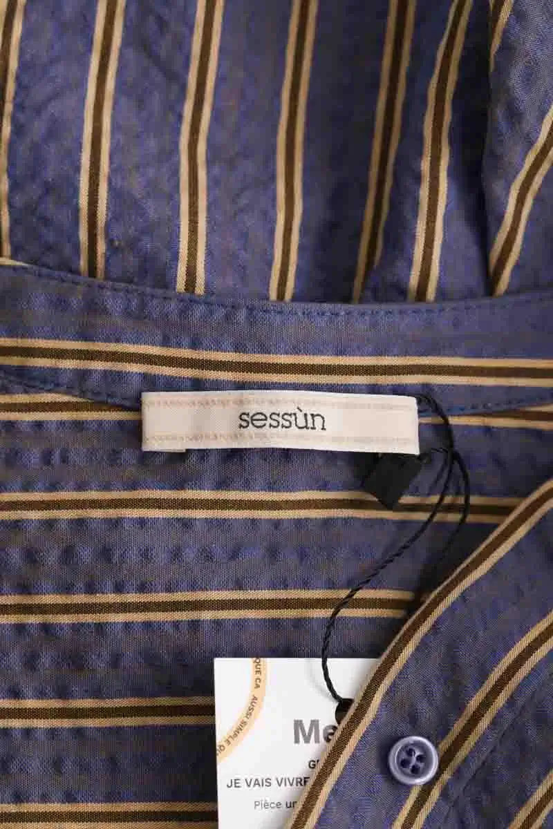 Chemise Sessun Bleu en Coton