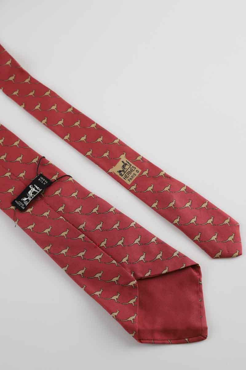 Cravate Hermès  Rouge