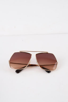 Lunettes de soleil Max Mara  Marron