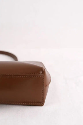 Sac porté épaule Jil Sander Goji Medium Camel en Cuir