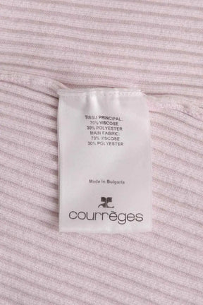 Top sans manche Courrèges Rose en Viscose