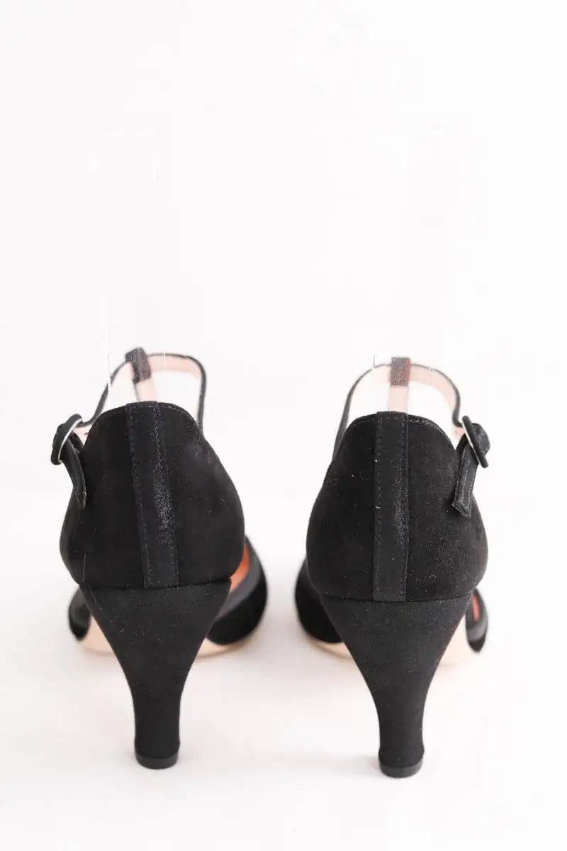 Talons Repetto Noir en Cuir