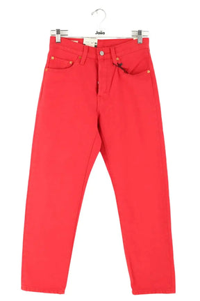 Jean droit Levi's 501 Rouge en Coton, taille XS - Seconde Main