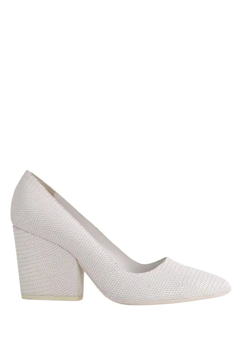 Talons Max Mara Blanc en Cuir, taille 39 - Seconde Main