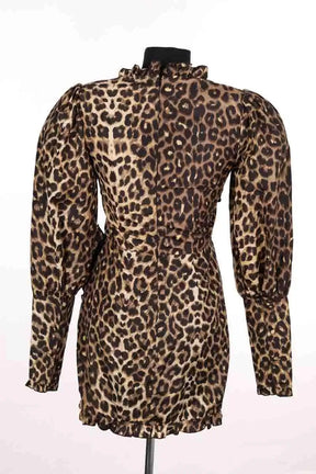 Robe Alessandra Rich Marron en Soie
