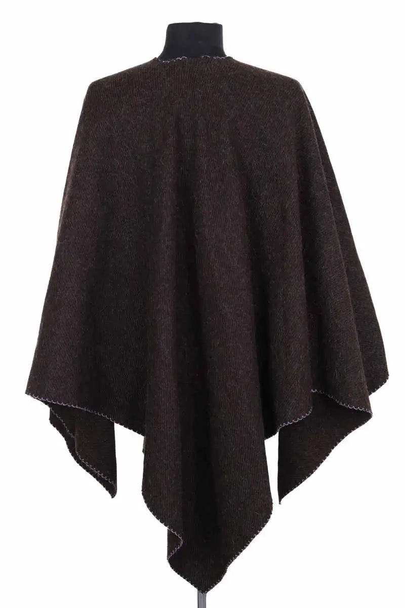 Poncho Claudie Pierlot Marron en Laine