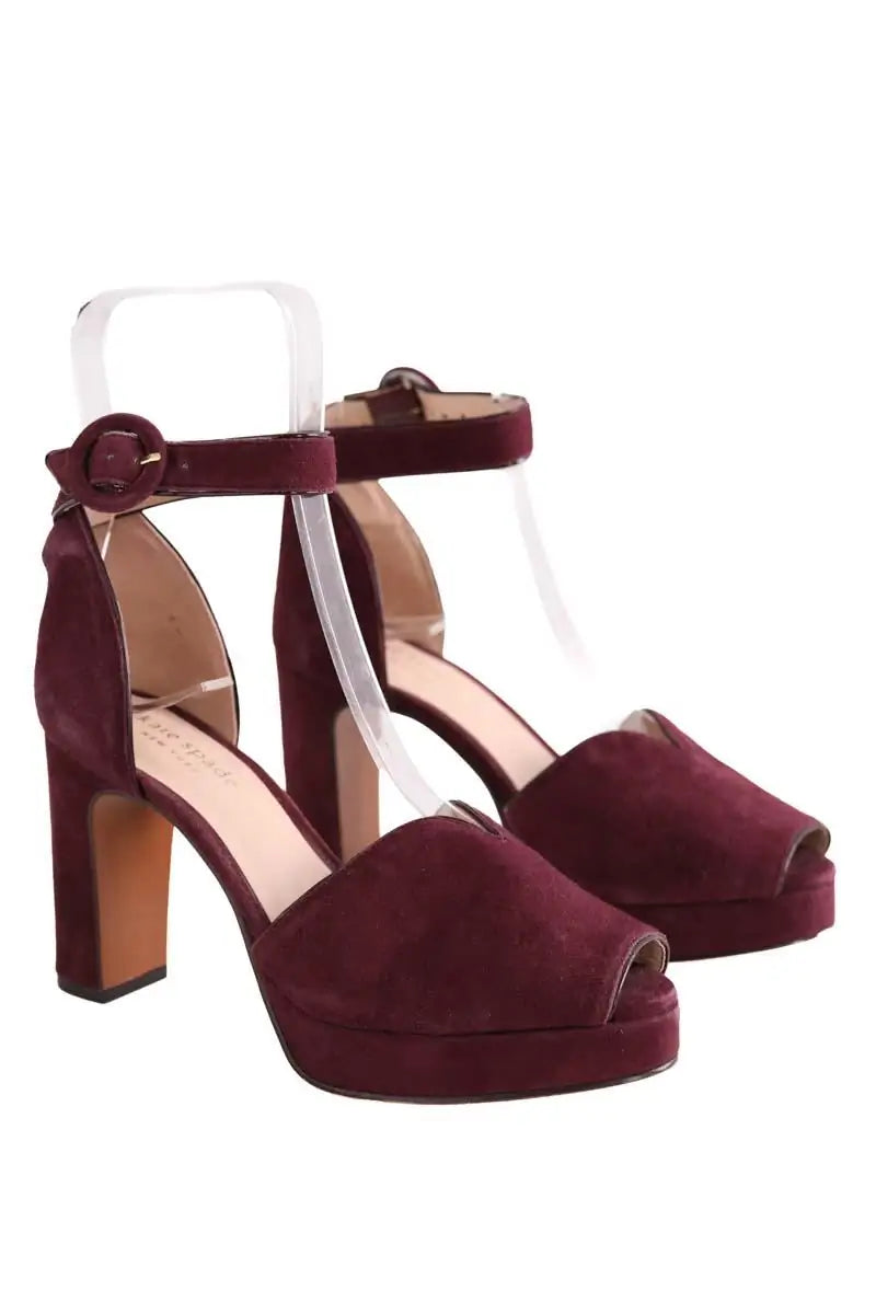 Talons Kate Spade Bordeaux en Daim