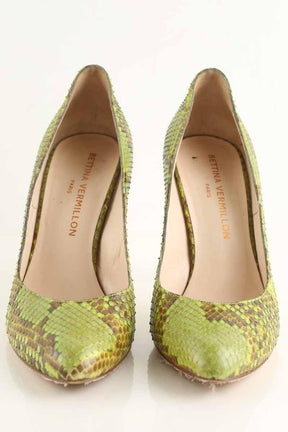 Talons Bettina Vermillon  Vert