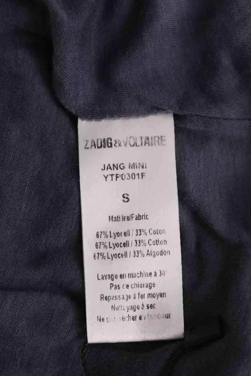 Mini jupe Zadig & Voltaire Jang mini Gris en Synthétique