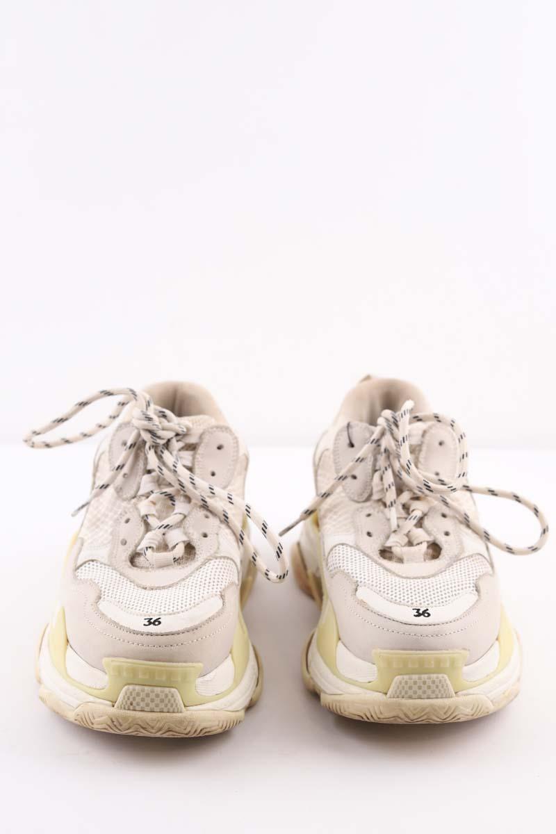 Baskets Balenciaga Triple S Blanc