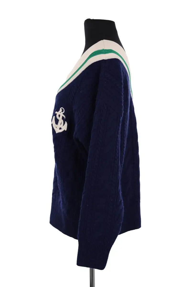Pull Sandro Bleu en Laine