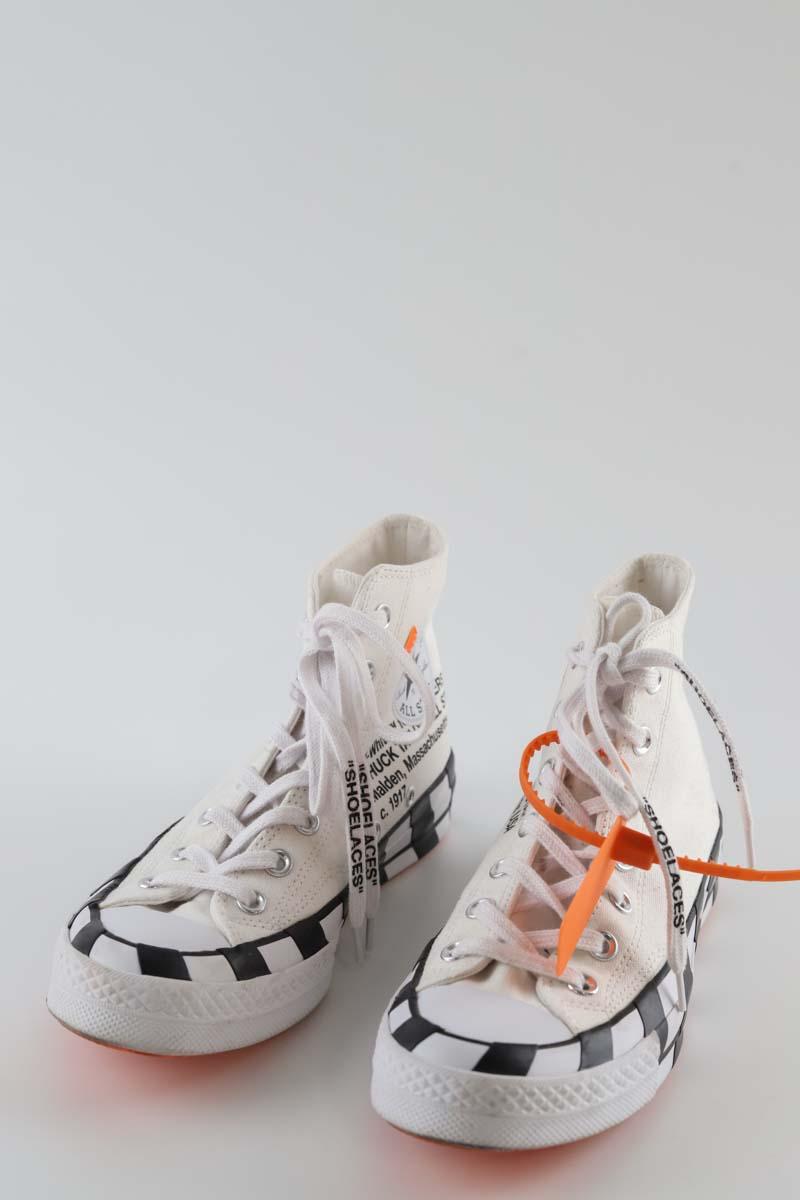 Baskets Off White  Blanc