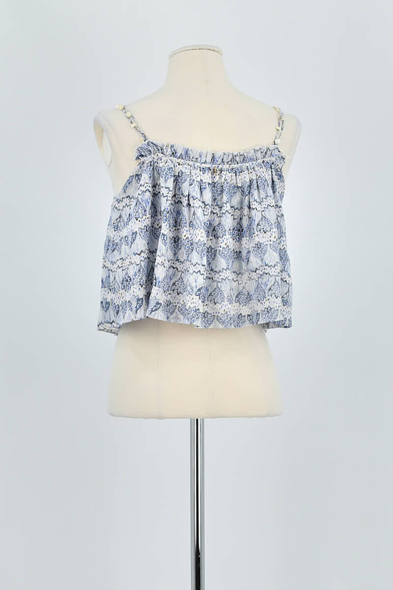 Top sans manche Antik Batik  Bleu