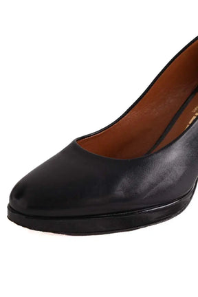 Talons Carel Noir en Cuir