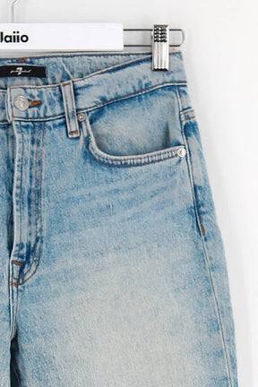 Jean droit 7 For All Mankind  Bleu