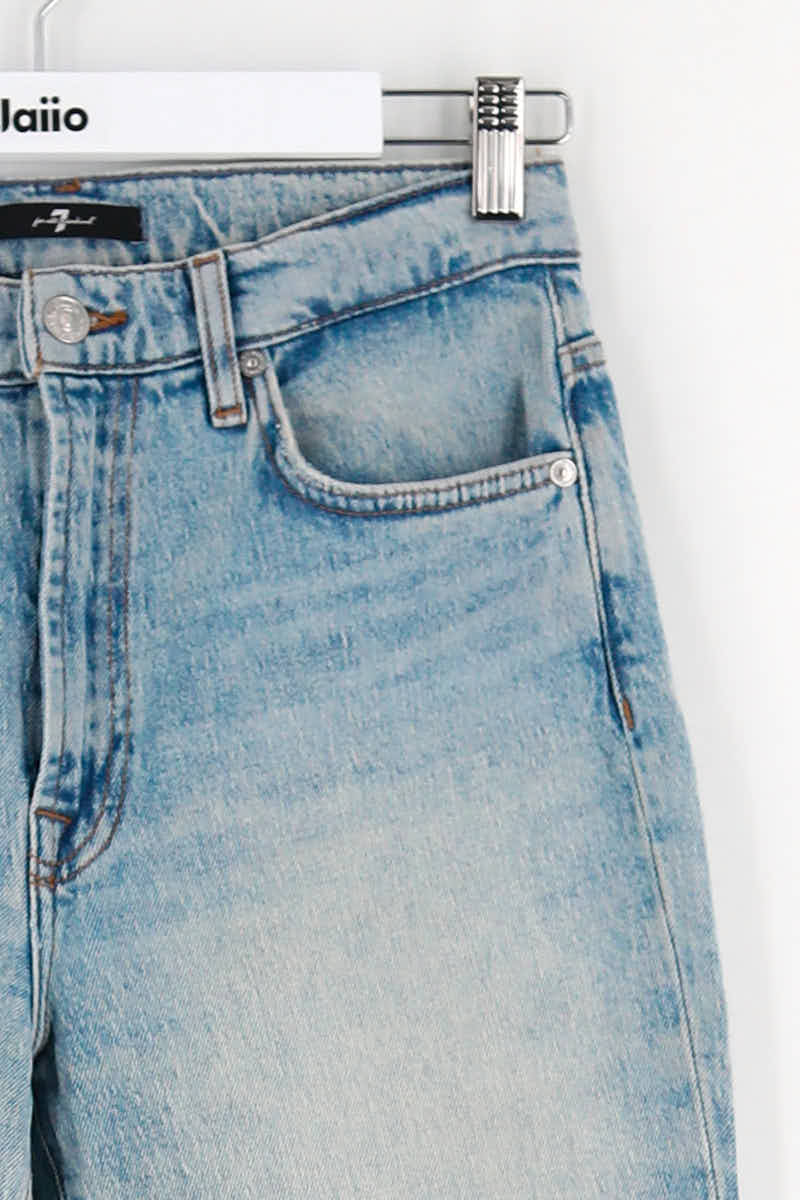 Jean droit 7 For All Mankind  Bleu