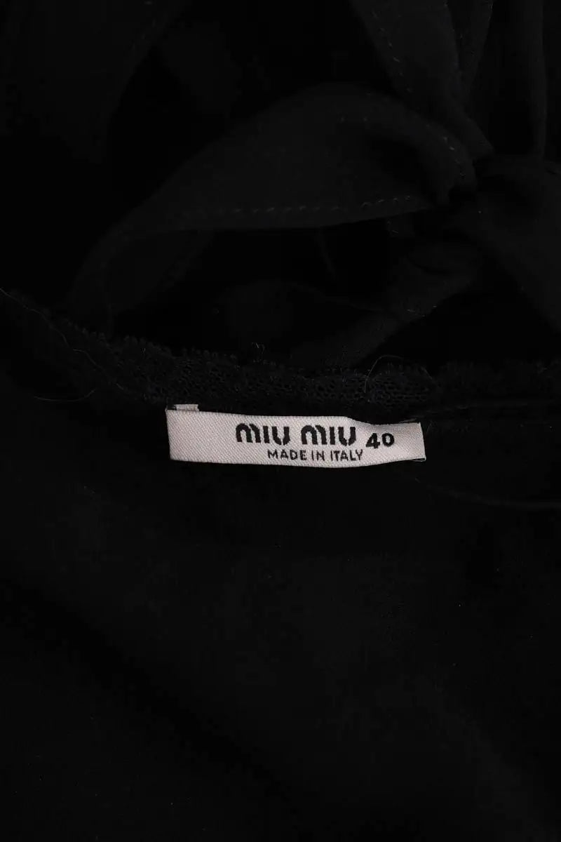 Robe Miu Miu Noir en Synthétique