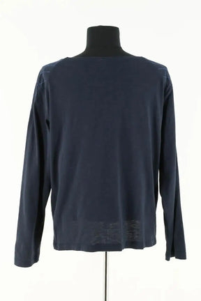 Top Des Petits Hauts Marine en Coton