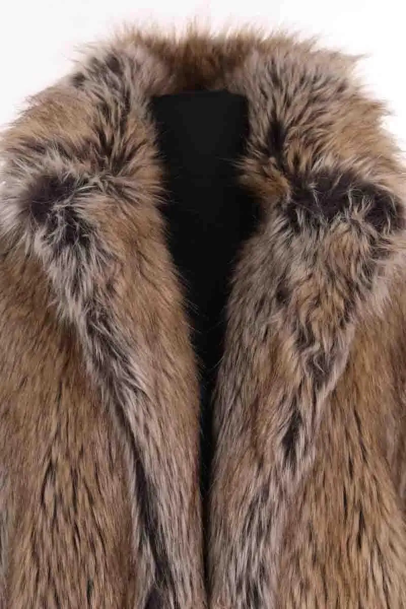 Manteau Zadig & Voltaire Faune Beige en Fausse fourrure