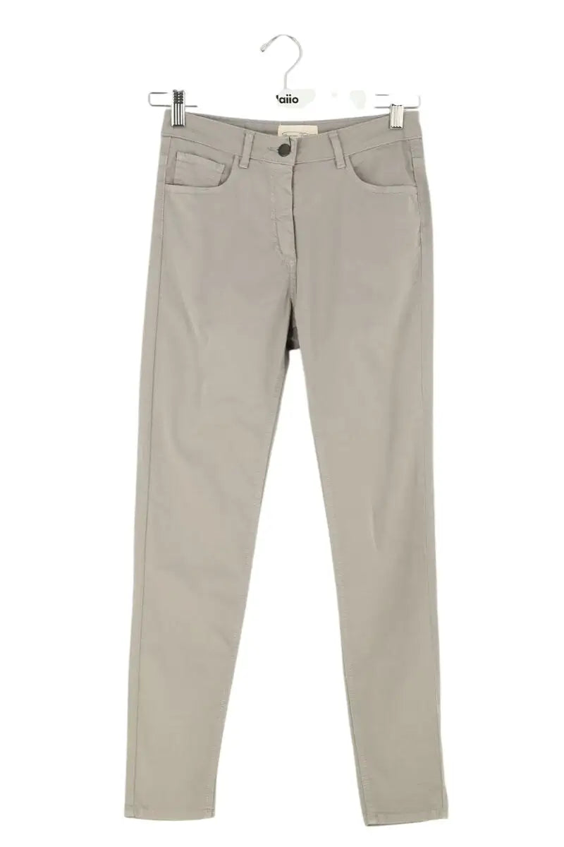 Chino American Vintage Gris en Coton, taille S - Seconde Main
