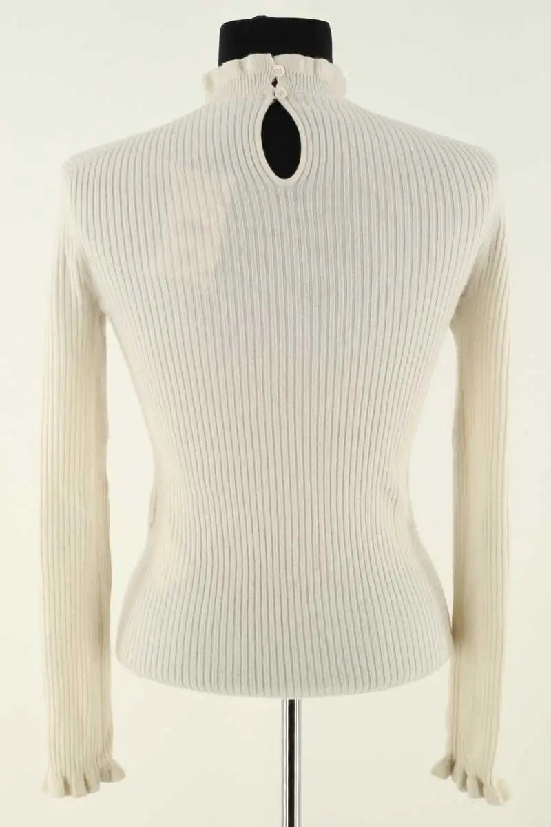 Pull Maje Blanc en Synthétique